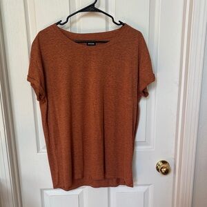 Prana Burnt Orange Short Sleeve Tee